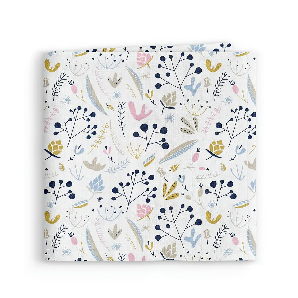 Пелюшки муслінові Cosas Flowers 75x75 см, рожеві - фото 2