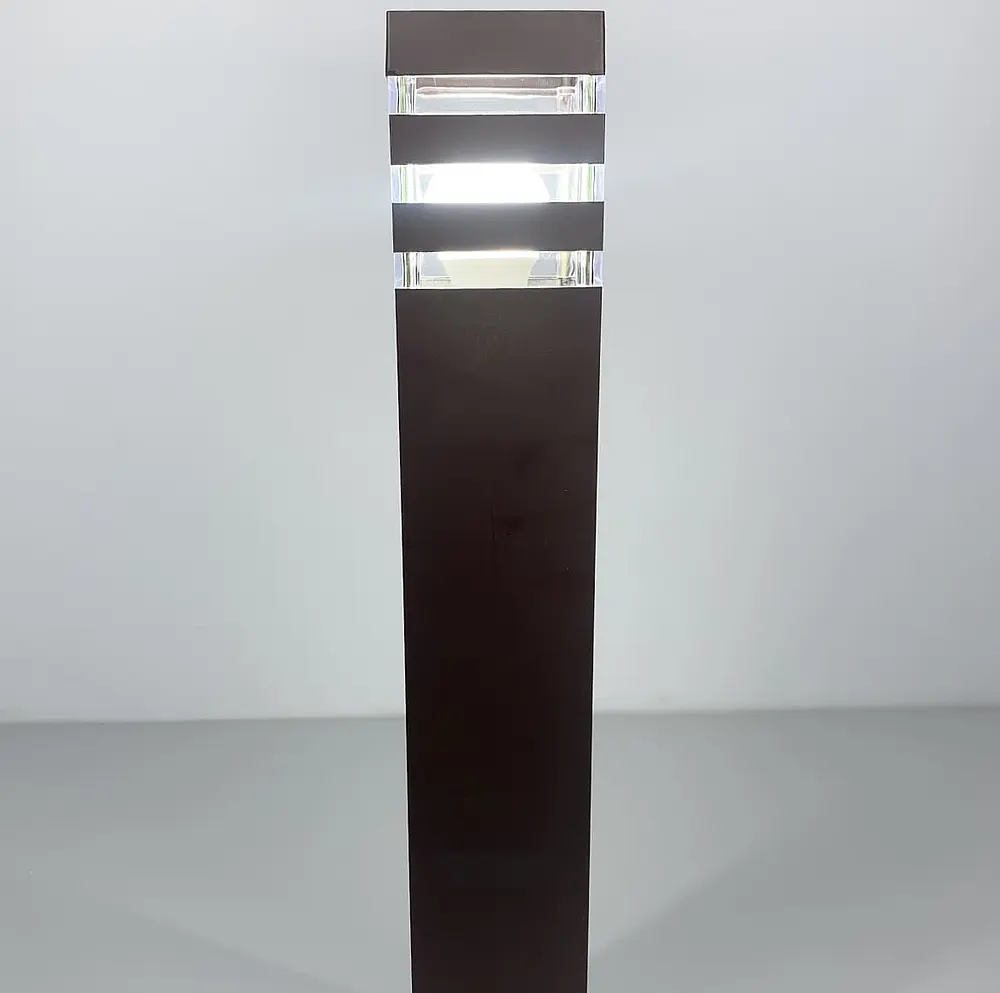 Вуличний ліхтар-стовп в корпусі кольору Coffee 80 см | Line F | Арт. 8024 80CM CF (стовп) - фото 4