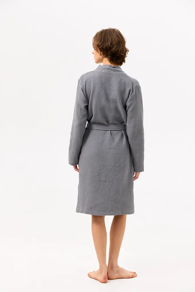 Халат-кимоно Lotus Home - Enika серый XS - фото 3