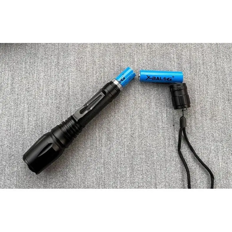 Ліхтар ручний X-Balog BL-8668 акумуляторний з кліпсою та ремінцем CREE T6 2x18650 Zoom - фото 4