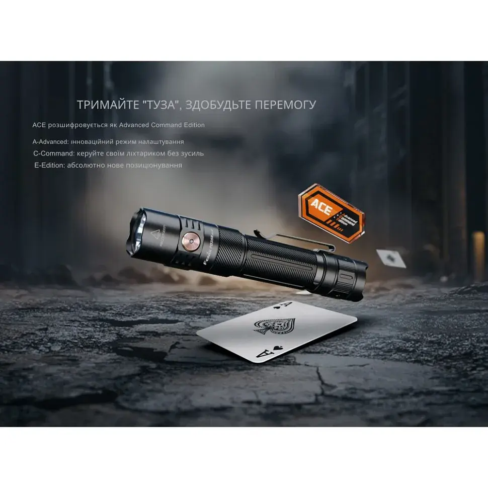 Ліхтар Fenix PD35R ACE LED 2000 лм + наключний ліхтар CL01 (чорний) (PD35RACE-CL01B) - фото 12