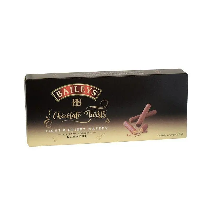 Шоколадні палички твісти BAILEYS CHOCOLATE TWISTS CRISPY WAFERS 120г - фото 3