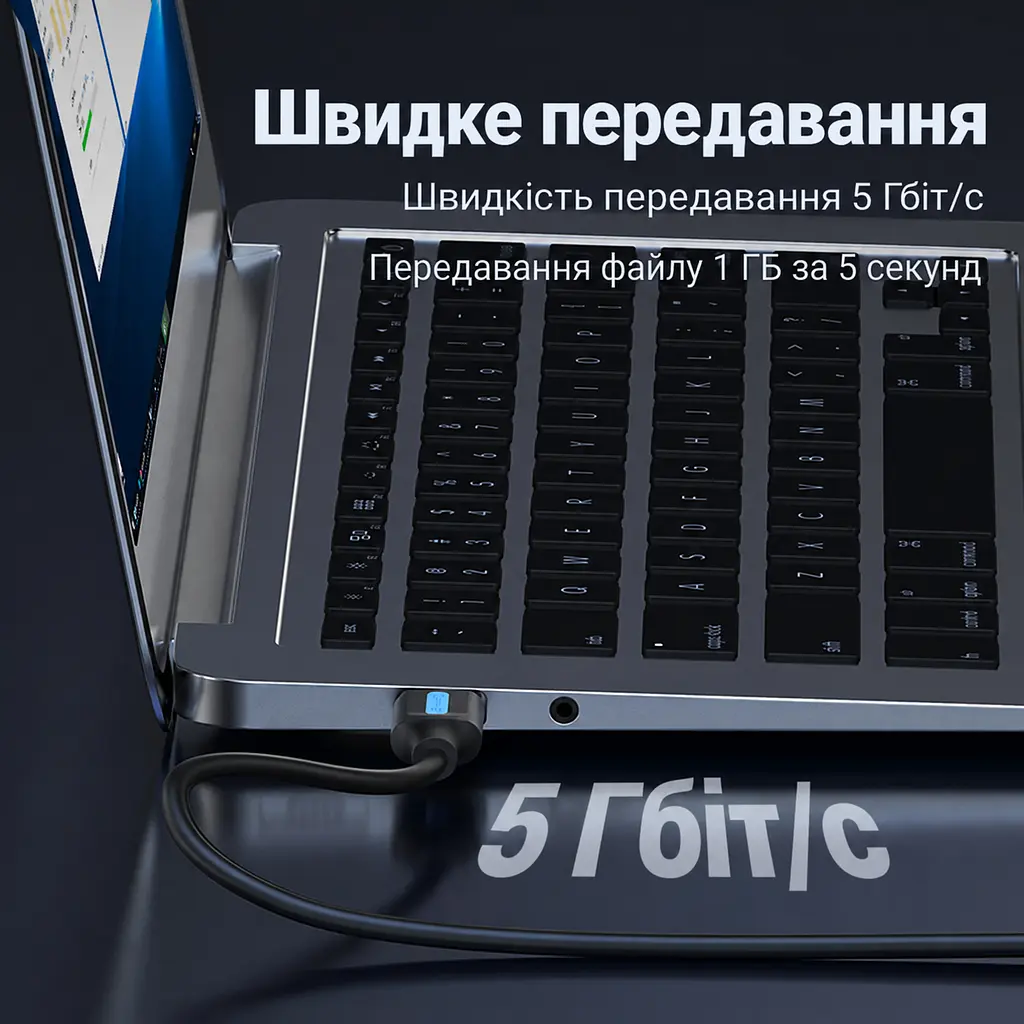 Кабель Vention CONBH USB 3.0 USB-A - USB-A 2 м чорний (CONBH) - фото 8