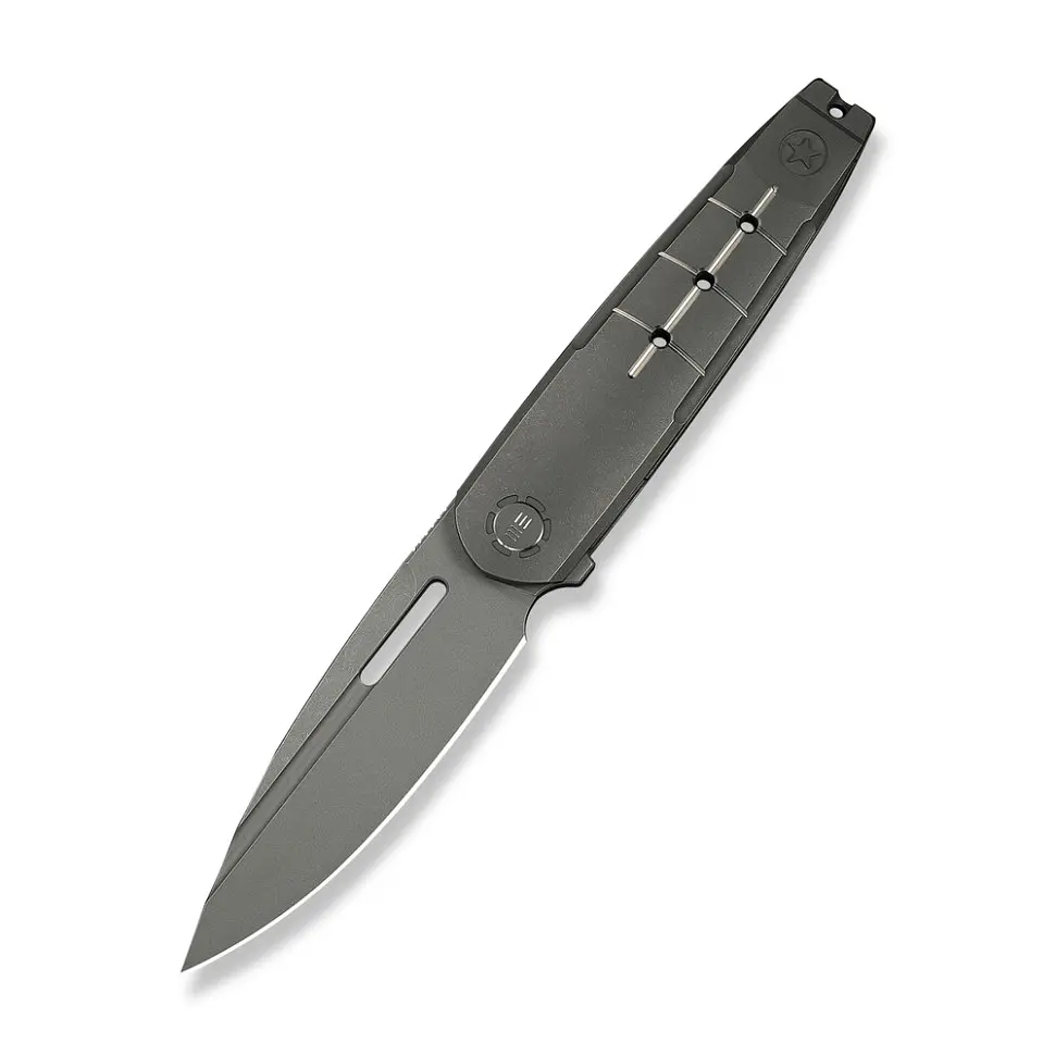 Ніж складаний туристичний Weknife Hull (9.9 см) Bohler M390 / Titanium сірий