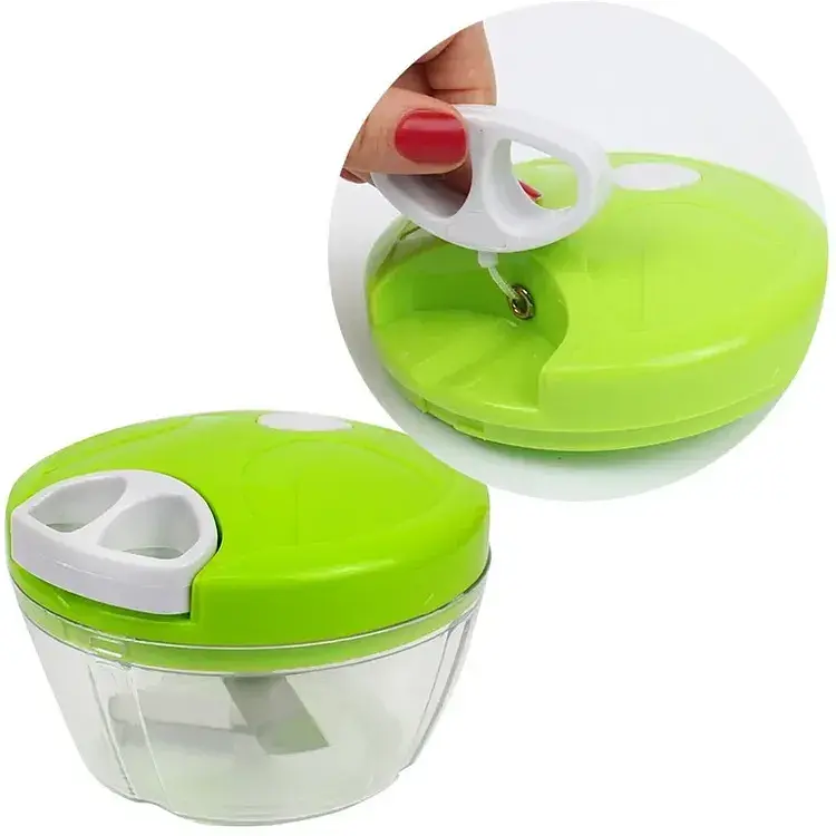 Подрібнювач механічний Easy Spin Cutter блендер Green (do026) - фото 5