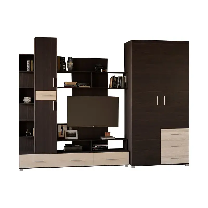 Стінка Еверест Бриз/Шафа ШП-4 венге/дуб молочний (EVR-2331) - фото 2