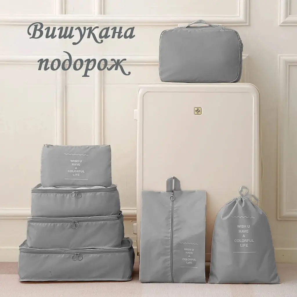Набір органайзерів для подорожей LoveYouHome 7 розмірів тіффані (59061) - фото 3