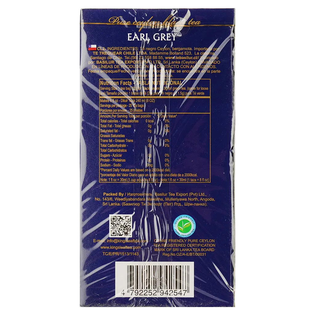 Чай чорний Kingsleaf Earl grey 50 г (25 шт. х 2 г) (843104) - фото 2