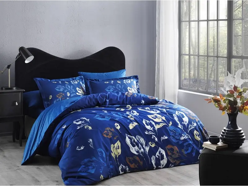 Комплект постільної білизни Tallin Blue Сімейний Tac pbe0041067 - фото 2