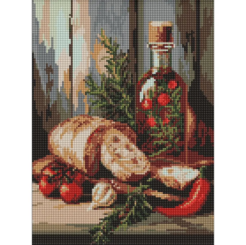 Алмазна мозаїка "Запашний натюрморт" art_selena_ua Ideyka AMO20098, 30х40 см