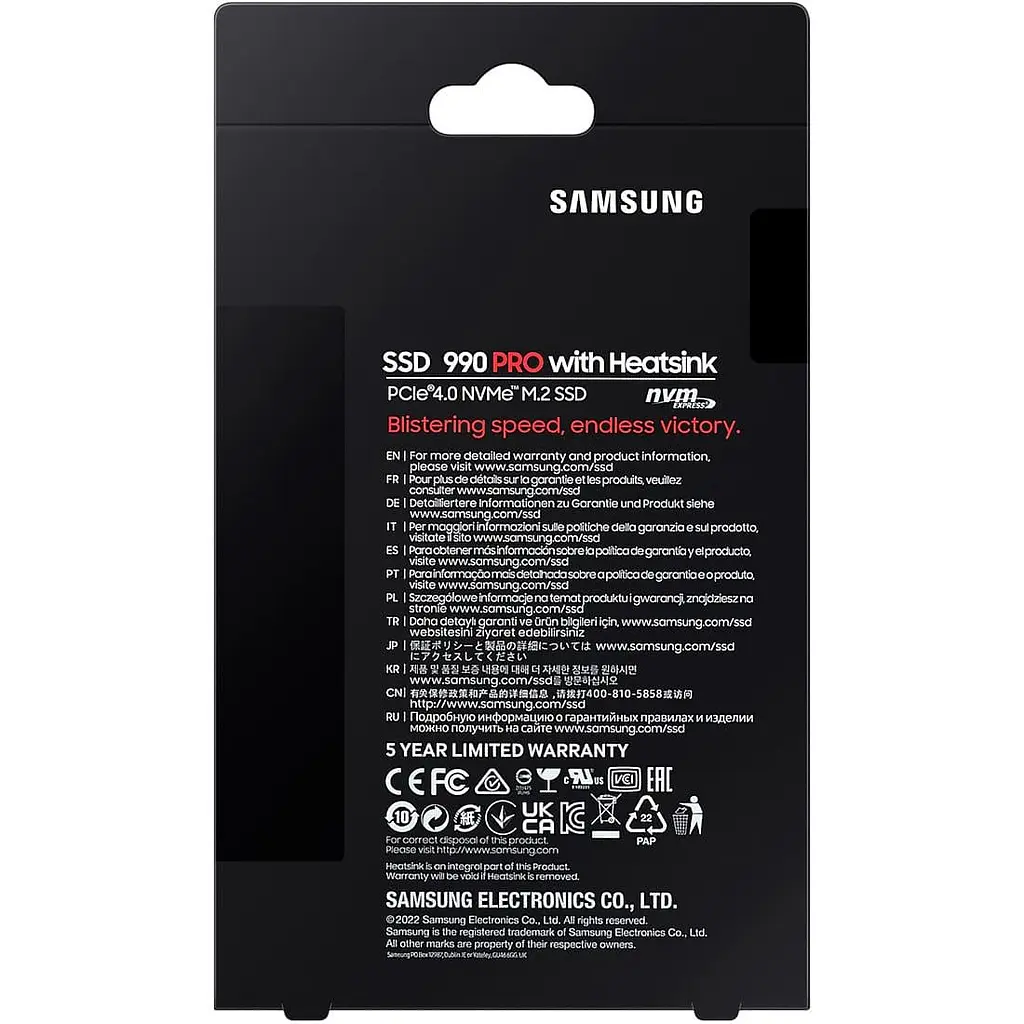 Накопичувач SSD Samsung m.2 NVMe 4TB 990 PRO (MZ-V9P4T0CW) - фото 6