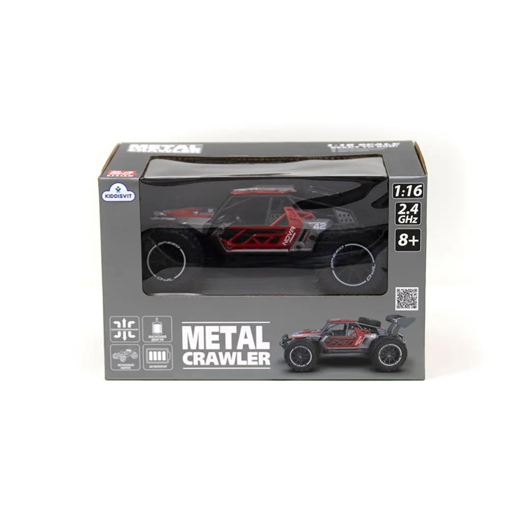 Автомобіль METAL CRAWLER з р/к - NOVA (сіро-червоний, метал. корпус, акум.3,7V, 1:16) Sulong Toys SL-231RHGR - фото 2