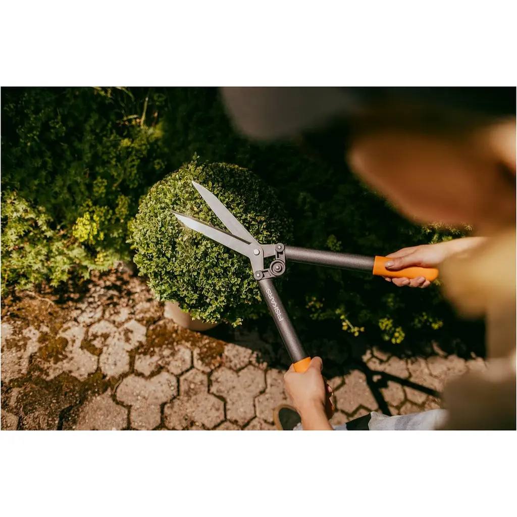 Ножиці для живої огорожі Fiskars PowerLever HS52 (1001564) - фото 3