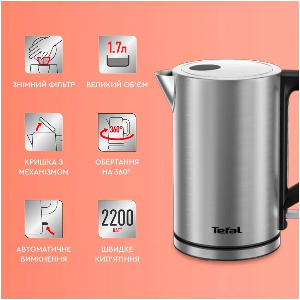 Електрочайник Tefal Bronx KI513D10 [117920] - фото 6