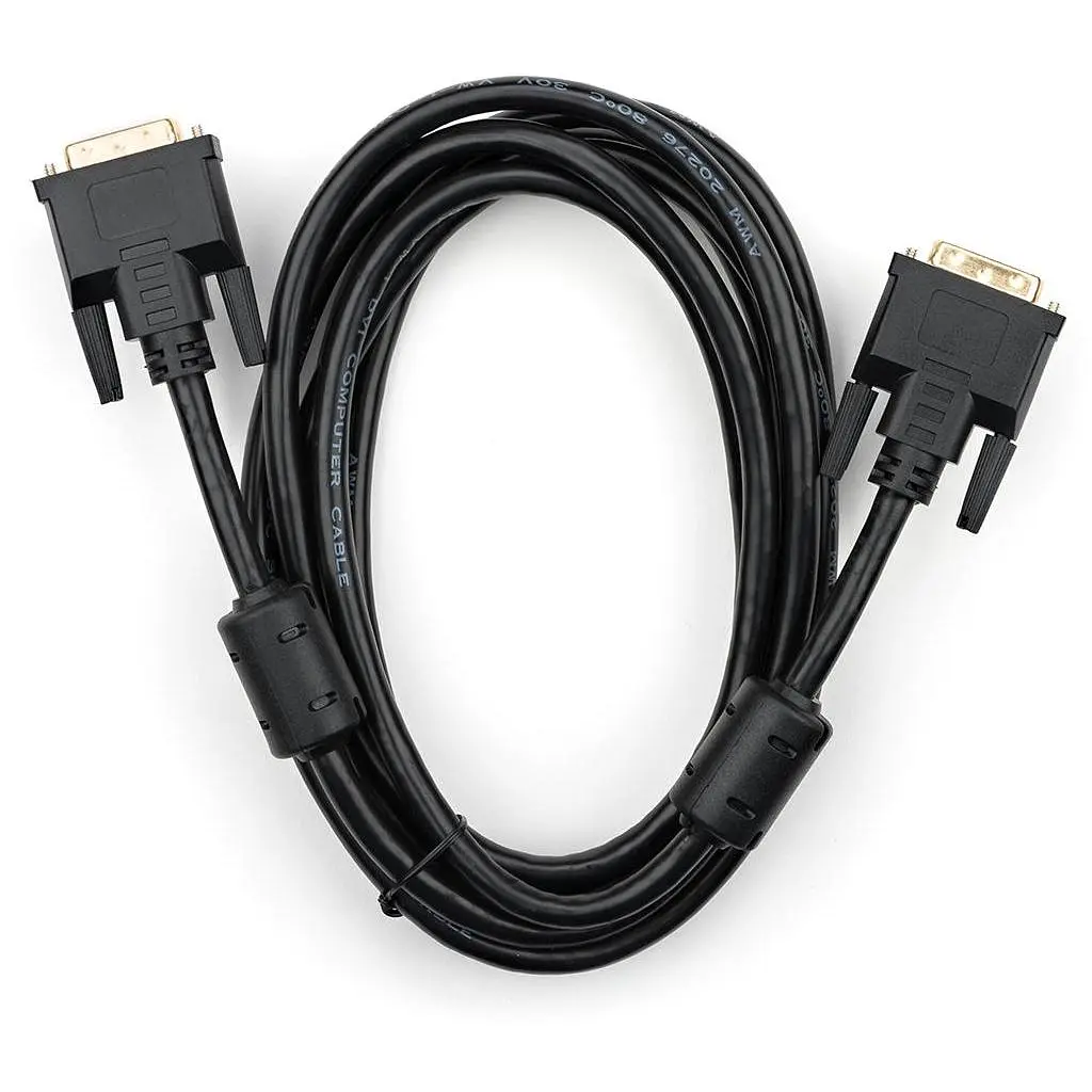 Кабель мультимедійний DVI M to DVI M 3.0m 24+1pin Vinga (VCPDCDVIMM3BK) - фото 2