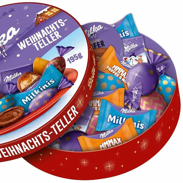 Шоколадний набір Milka Weihnachts-Teller Cristmas Box 195 г - фото 2