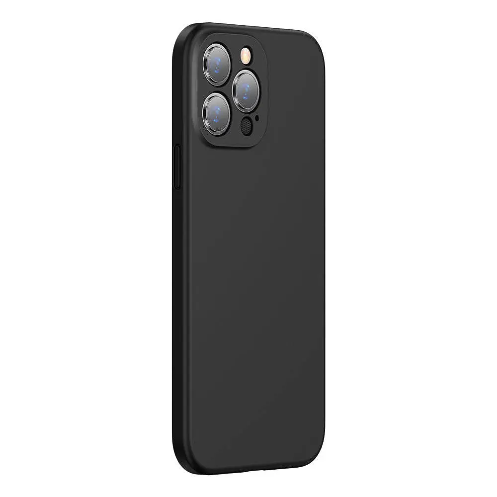 Чохол Baseus Liquid Silica Gel Protective Case For iPhone 13 Pro Black - фото 3