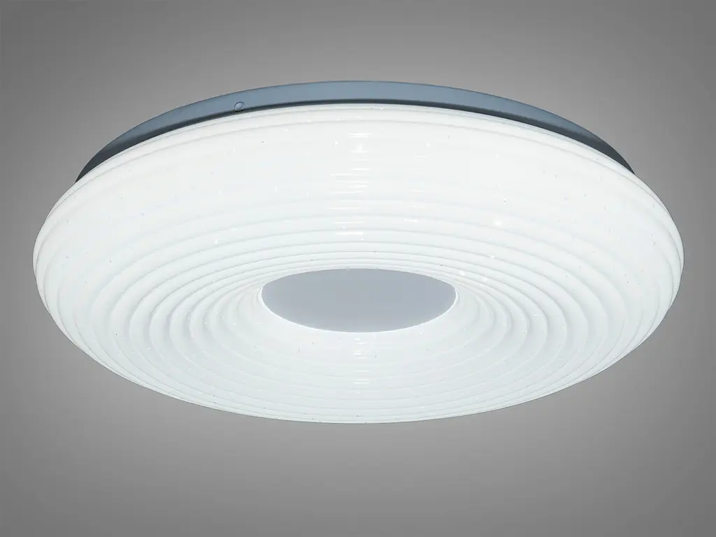 Люстра стельова LED Diasha Y2-17/400WHITE 52W, діаметр 40 см, білий, сучасний стиль для коридору, вітальні, спальні - фото 3