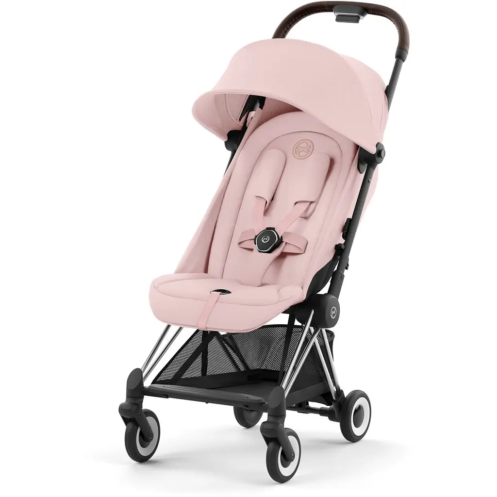 Коляска Cybex Coya Chrome Dark Brown Peach Pink  (522004415) - фото 2