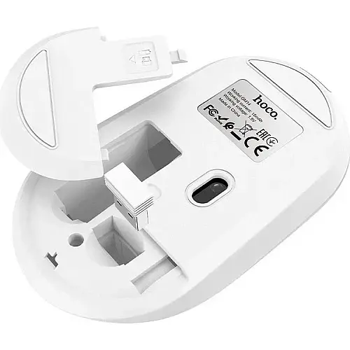 Бездротова миша Hoco GM14 Platinum 2.4G Business Wireless Mouse White - фото 3