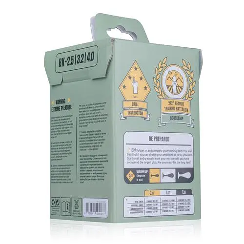 Набір анальних пробок Buttr Kickers Butt Plug Training 3 шт. (чорний) - фото 6