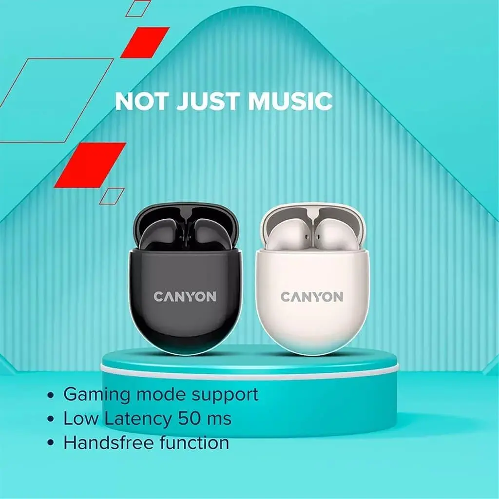 Навушники Canyon TWS headset TWS-6 Black (CNS-TWS6B) - фото 8