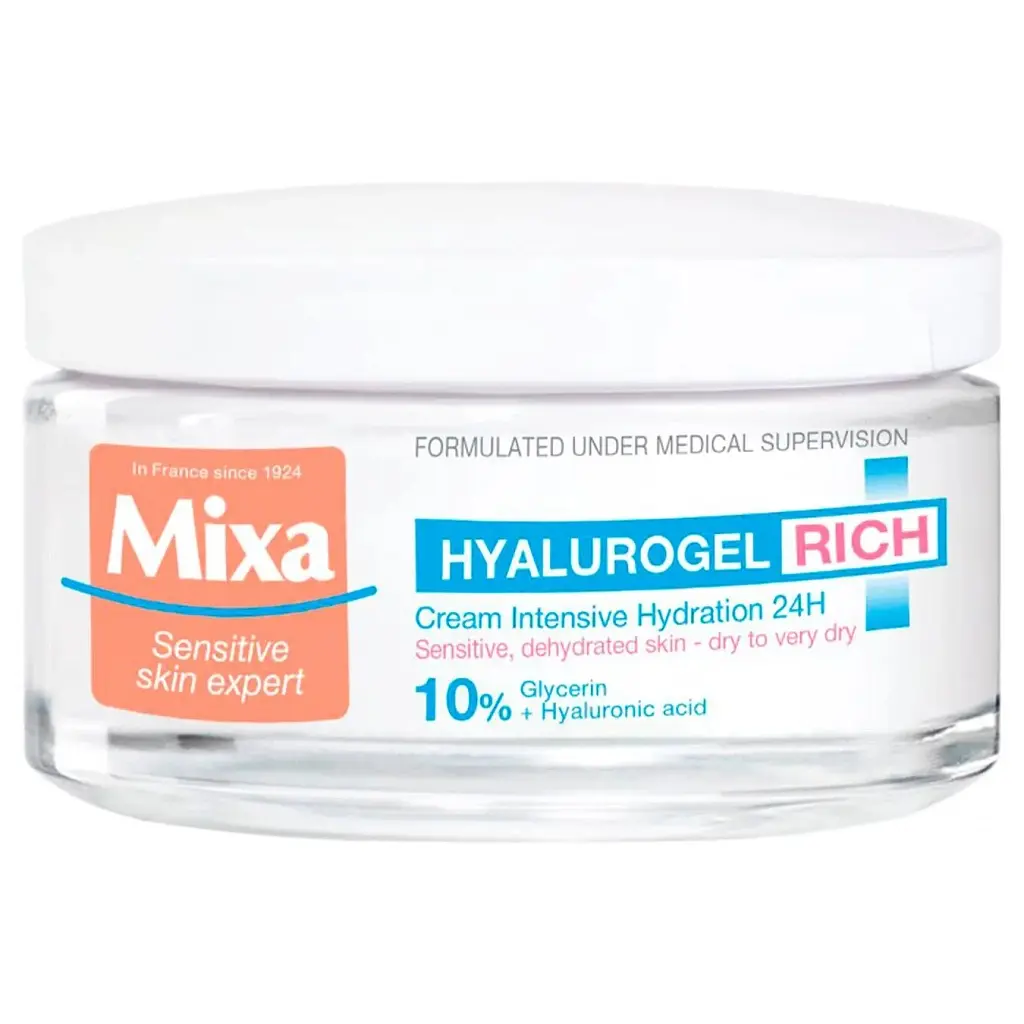 Крем для обличчя Mixa Hyalurogel Rich для дуже сухої чутливої шкіри 50 мл (3600550934922) - фото 2