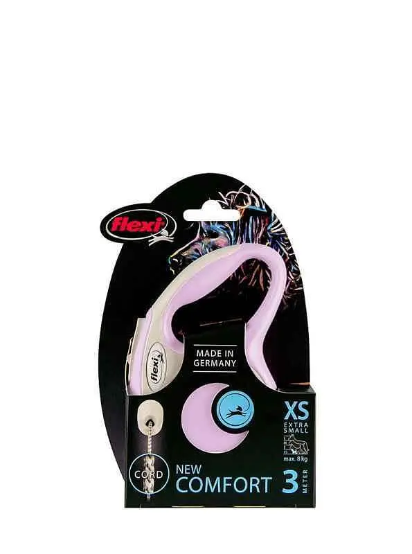 Повідець-рулетка Flexi New Comfort ХS для собак дрібних порід трос 3 м до 8 кг сиреневий - фото 2