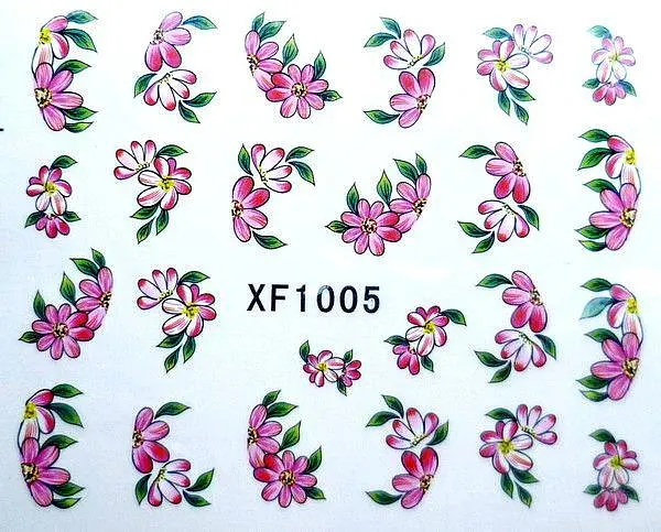 Наклейки для нігтів XF1005 - фото 3