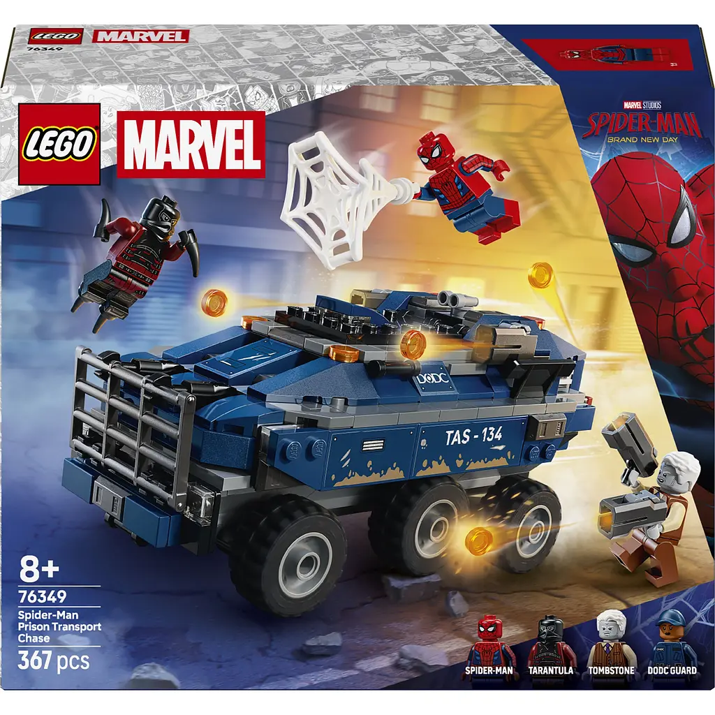 Конструктор LEGO Marvel Переслідування Людиною-Павуком машини для перевезення злочинців (76349) - фото 7