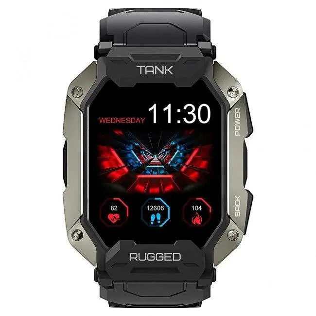 Наручные мужские смарт часы Kospet Tank T2 Black (12388) - фото 2