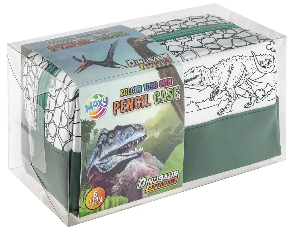 Пенал-раскраска Moxy Dinosaur Expedition с фломастерами (990194) - фото 5