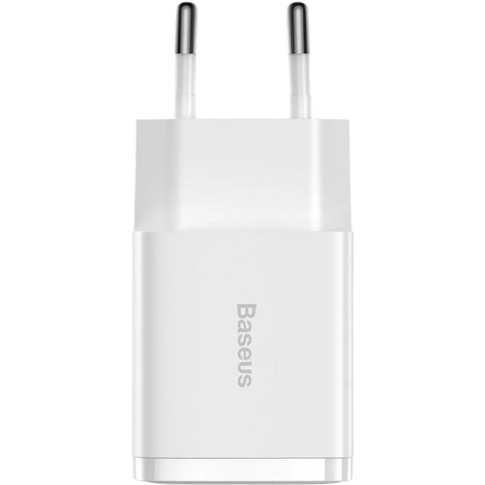 Мережевий зарядний пристрій Baseus Compact Charger 2U 10.5W White (CCXJ010202) [74462] - фото 4