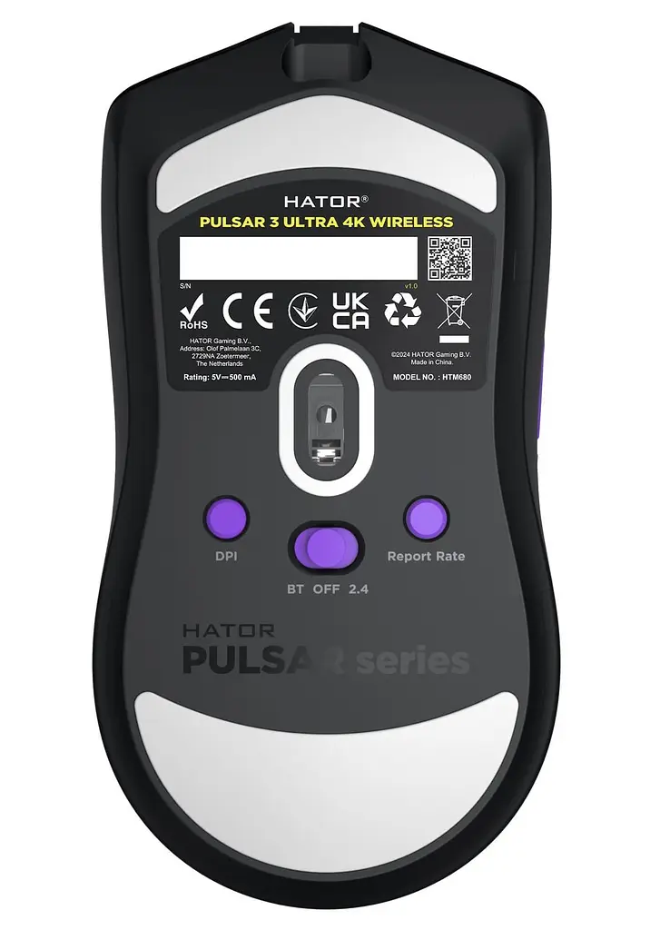 Миша HATOR Pulsar 3 Ultra 4K Wireless Black (HTM680) - фото 6