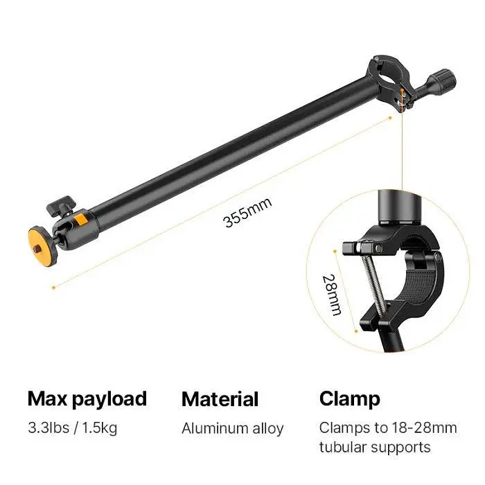 Штатив-тримач Ulanzi Vijim horizontal Extension Arm UV-2793 LS02A Black - фото 8