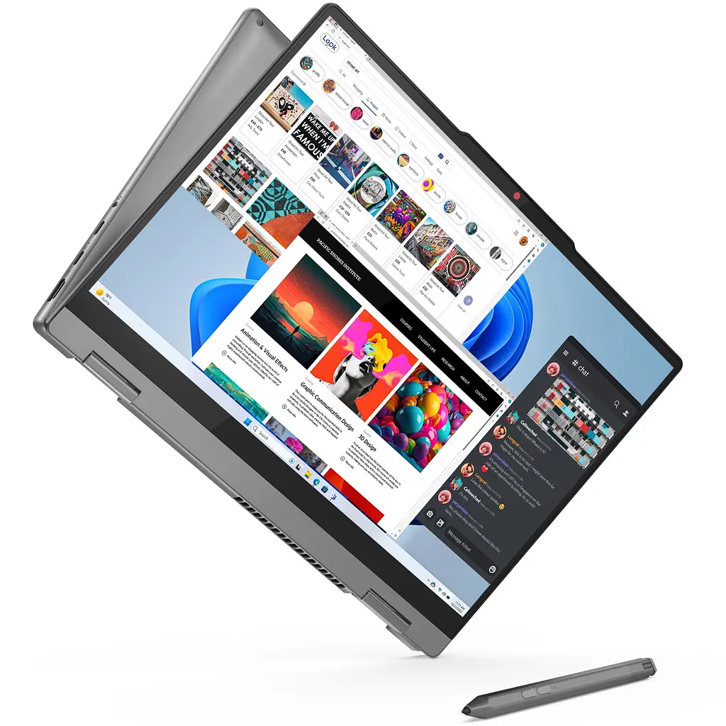 Ноутбук Lenovo IdeaPad 5 2-in-1 14IRH9 i7-13620H la 49GHz, сенсорний, 16GB LPDDR5x, 1TB, UHD, Без ОС - фото 8