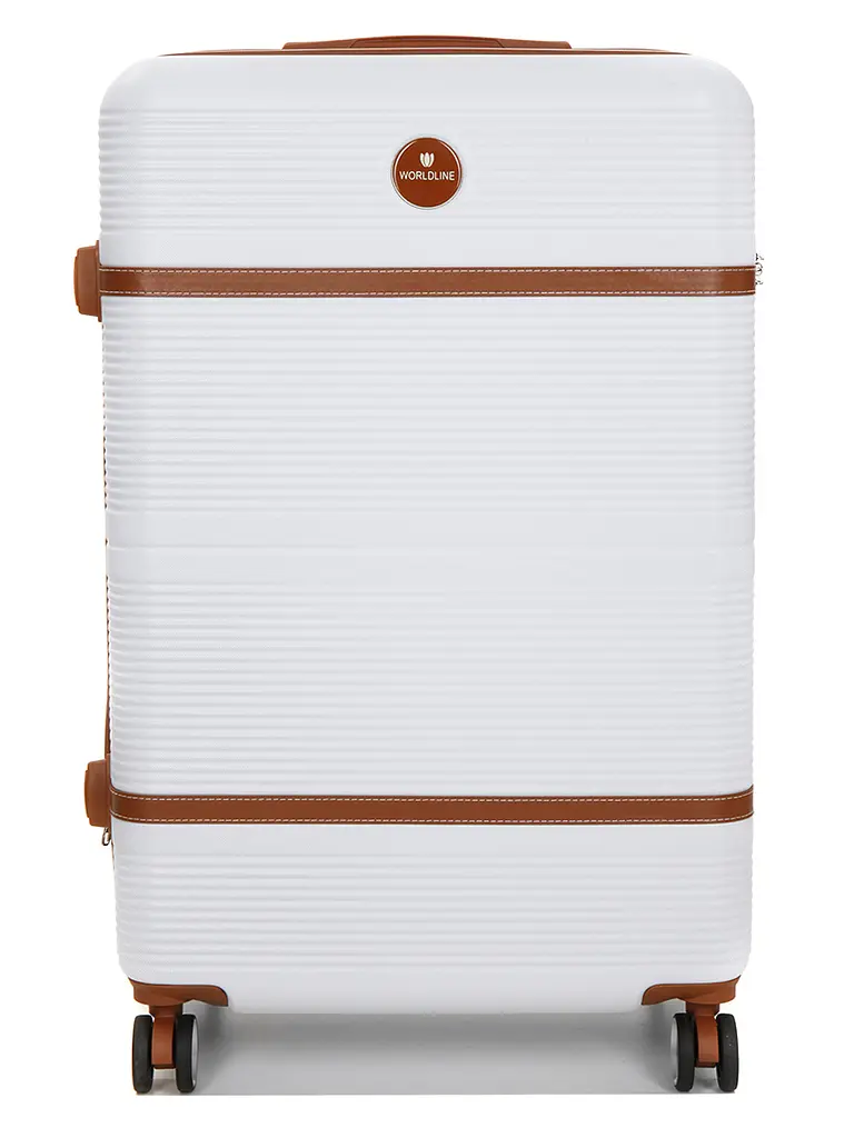 Валіза велика L ABS-пластик Worldline Airtex 629 76×52×30см 110л Біла - фото 3