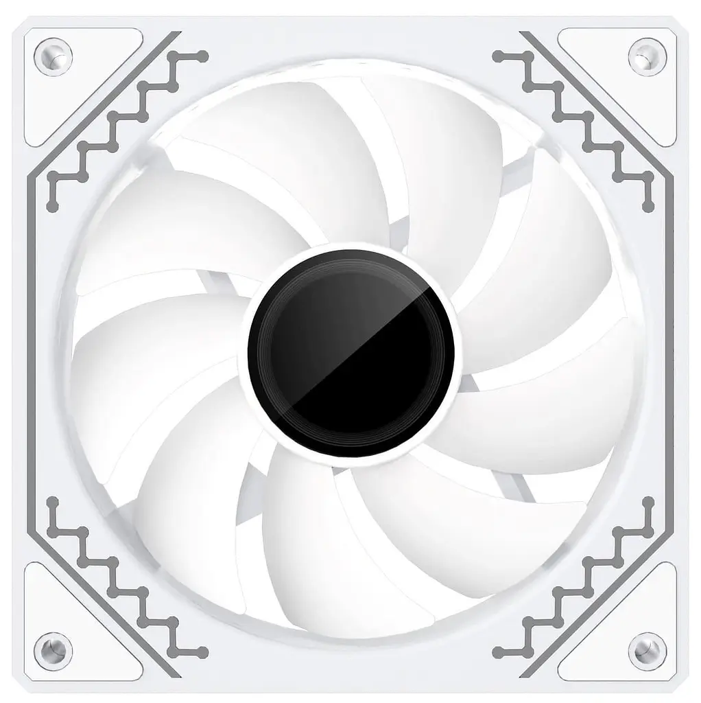 Вентилятор Coolmoon 120мм CM-W12-W Reverse (CM-W12-W-R) White - фото 7