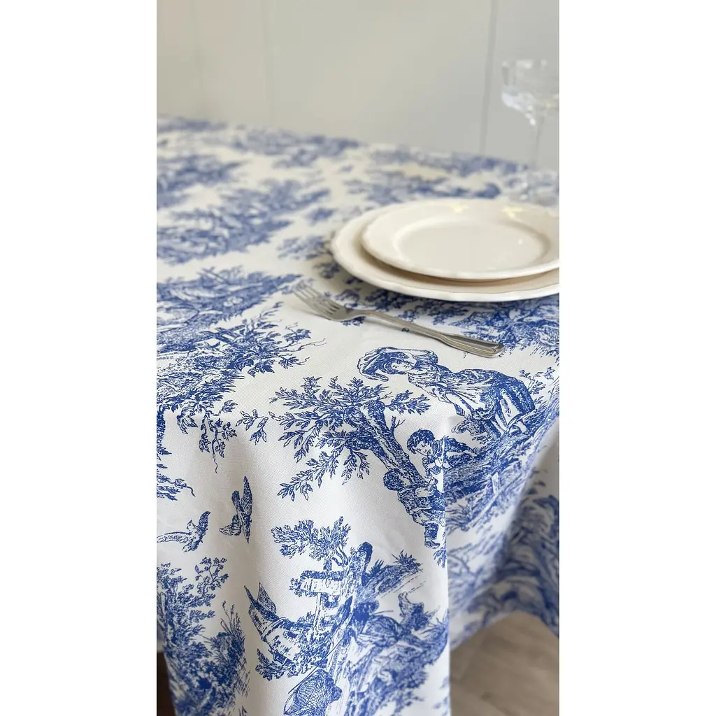 Скатертина  Ecotton Duck водовідштовхувальна 170х220 см Blue (25366) - фото 4