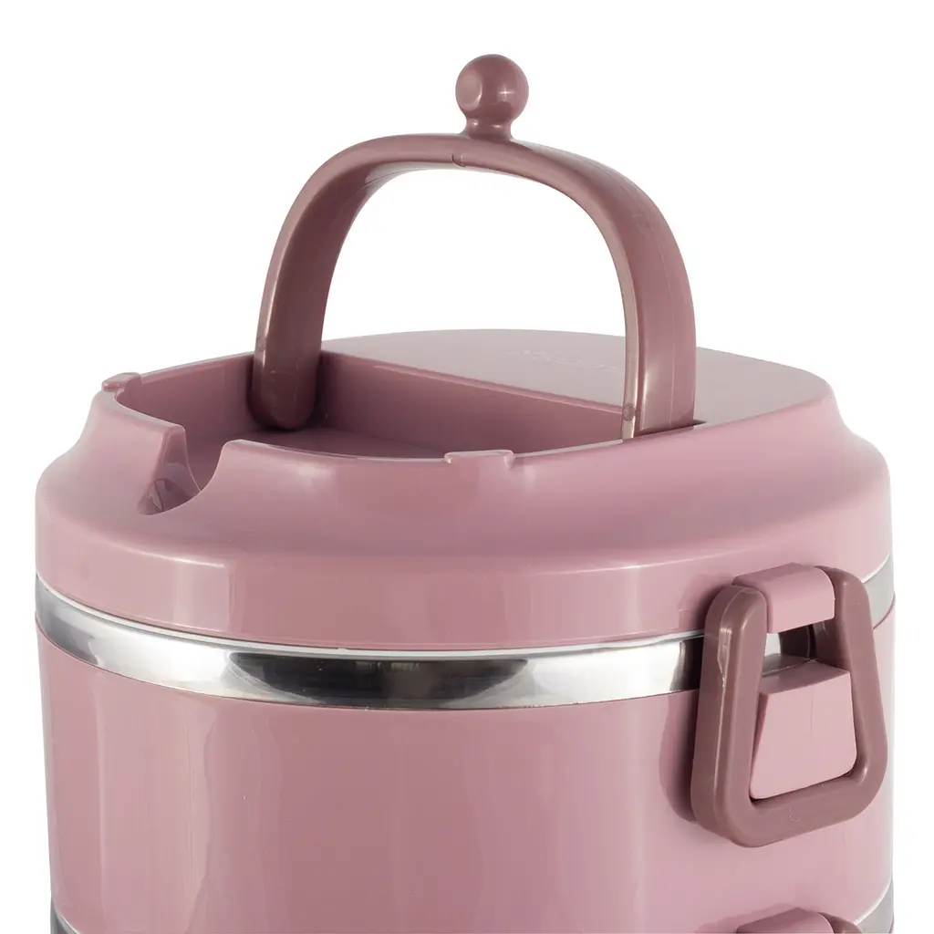 Ланч-бокс Kamille KM-2137RZ 2400 мл рожевий - фото 8
