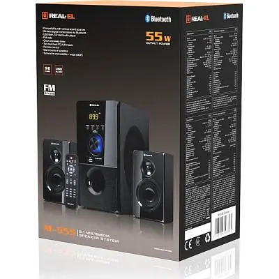 Акустична система REAL-EL M-555 Black (EL121300013) - фото 7