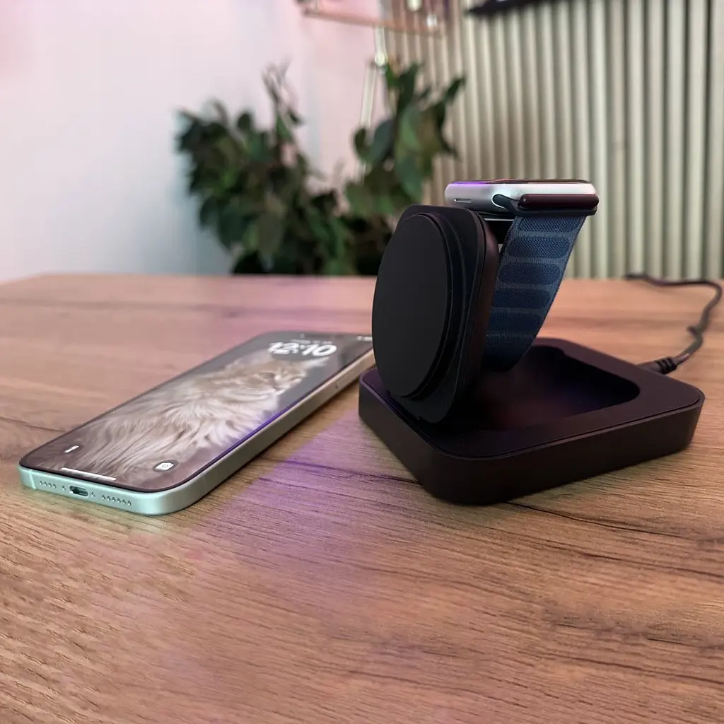 Бездротовий зарядний пристрій Zens Nightstand Charger Pro 2 Wireless Black (ZEDC28B/00) - фото 6