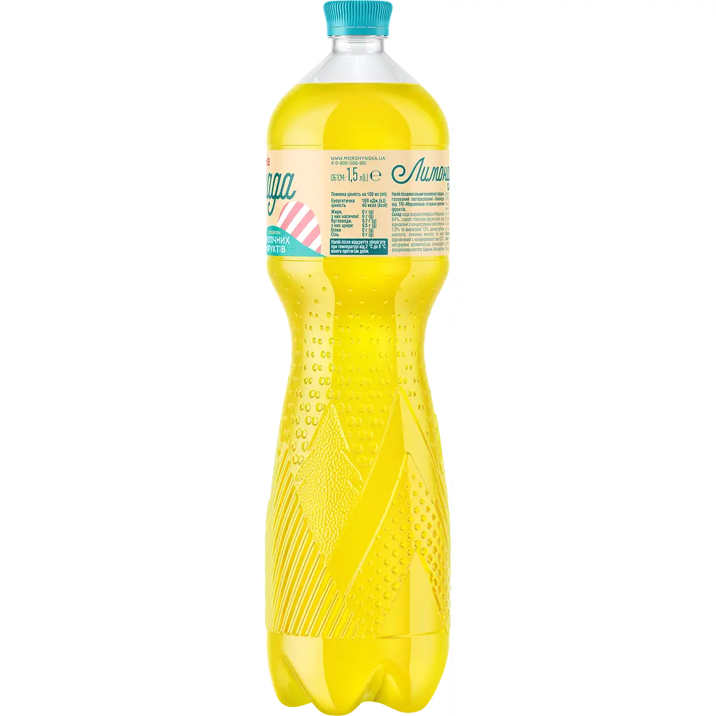 Напій Моршинська Лимонада Тропічні фрукти середньогазований 1.5 л - фото 2