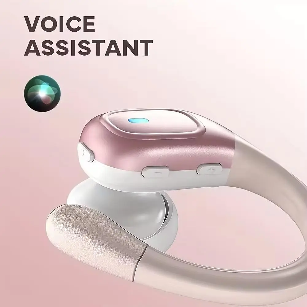 Беспроводные спортивные наушники BX28 розовый - фото 4