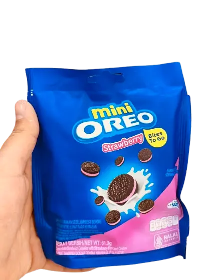 Печиво Oreo Biscuit Mini Filled With Strawberry Cream 61.3 г - фото 6