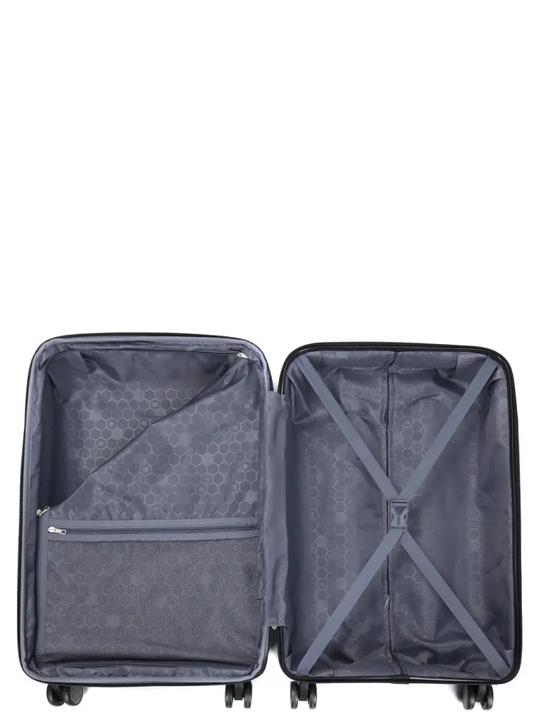 Валіза середня M поліпропілен Worldline Airtex 282 74л 64×41×26см Білий - фото 11