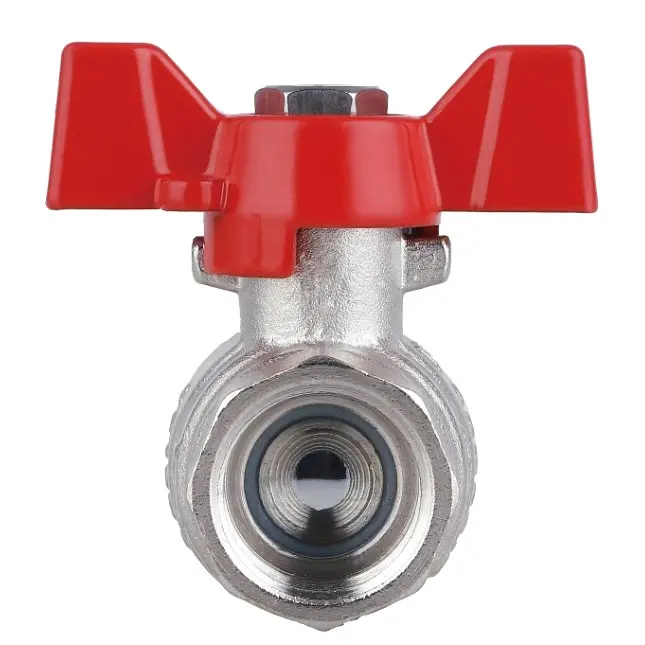Кран кульовий Thermo Alliance Forte 1/2" ВВ прямий, PN40, з накидною гайкою, метелик SF260W15 - фото 2