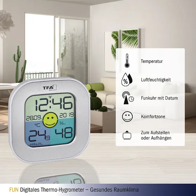 Термогігрометр цифровий TFA Fun 30505054 - фото 2