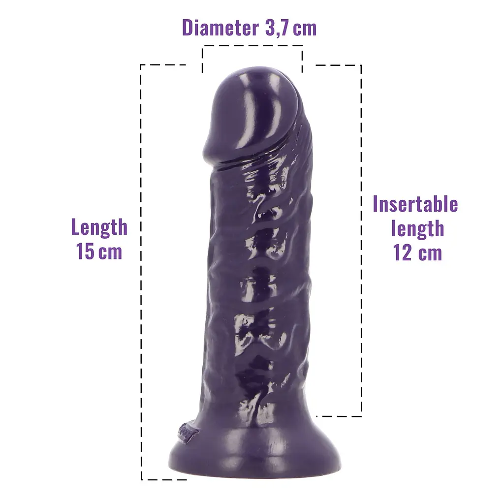 Фалоімітатор з ароматом ожини Toyz4lovers Delicious Dildo Berries, 15 см - фото 4