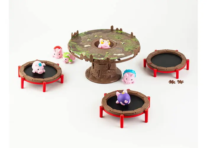 Настільна гра Fun Games Shop Хрюшки - Попригушки (Pigs on Trampolines) (укр.) (FGS63) - фото 3
